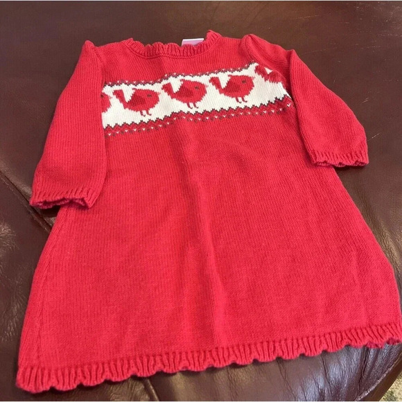 Gymboree Girls Size  18-24 Months Cardinal Red Sweater Dress - Picture 1 of 4